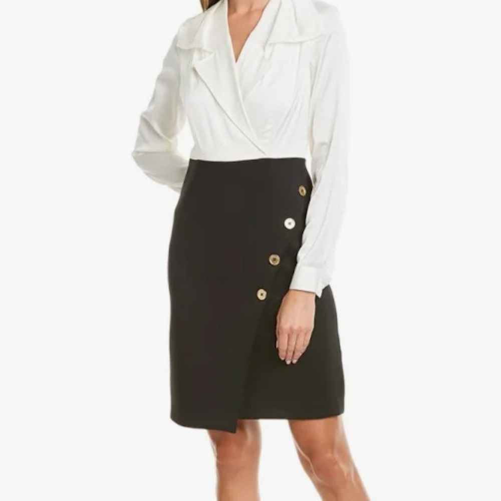 Elegant Black and Ivory Dress